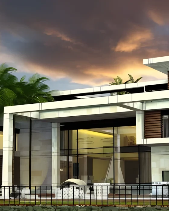 Shade First: How the Overhangs Set This Villa Elevation